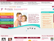 Tablet Screenshot of bizymoms.com